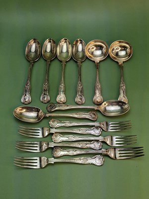 Lot 1462 - A set of six Victorian hallmarked silver...