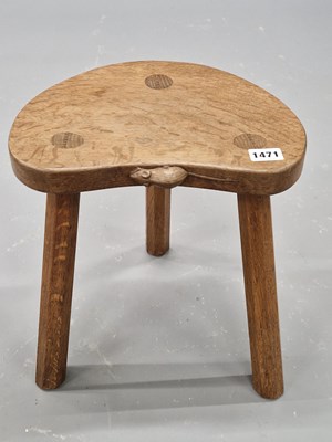 Lot 1471 - A Robert 'Mouseman' Thompson Arts & Crafts oak...