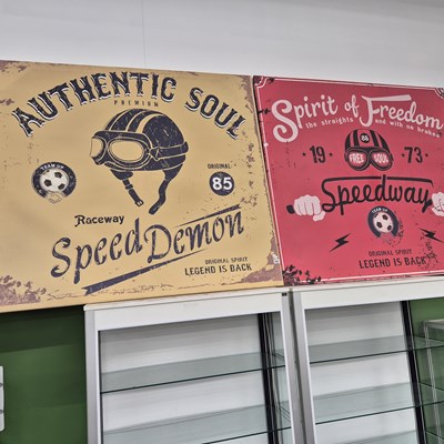 Lot 741 - Two large decorative canvas prints