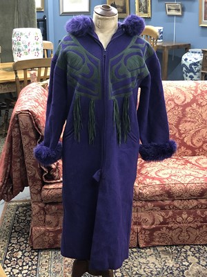 Lot 12 - Clothing - A purple and green Lundsrom Linda...