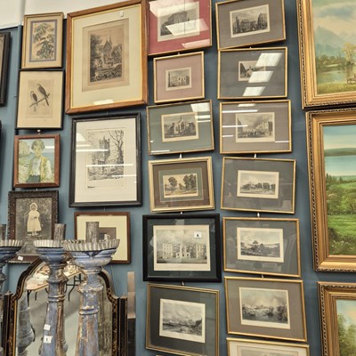 Lot 6 - Eighteen various 19th century engravings etc.