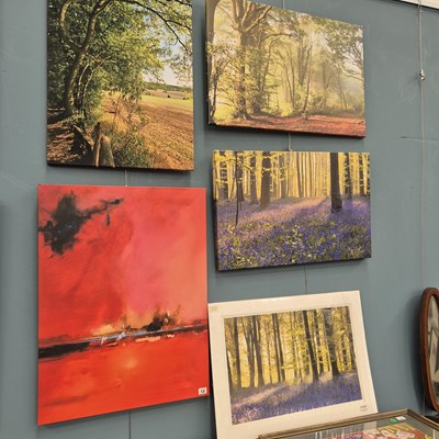 Lot 13 - Five various decorative landscape pictures