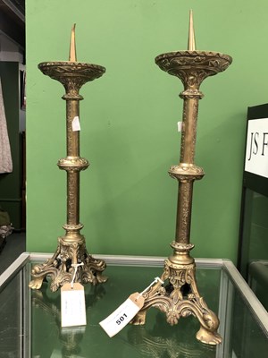 Lot 501 - A pair of late 19th century French pricket...