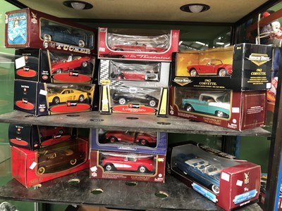 Lot 504 - Thirteen collectable model cars by Mira,...