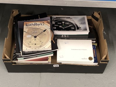 Lot 526 - A selection of watch-related books and catalogues