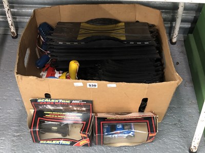 Lot 530 - Scalextric cars, track, powerpack, etc.