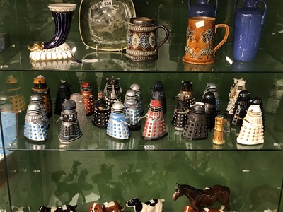 Lot 540 - A collection of Dr Who Daleks, and two figures