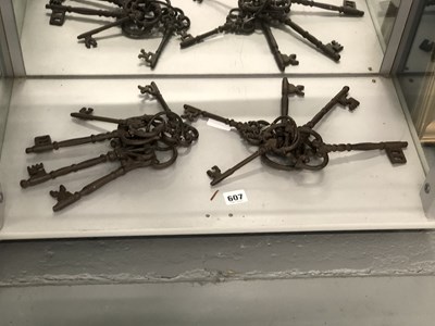 Lot 607 - A collection of oversized decorative cast...