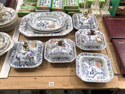 Lot 610 - Mason's ironstone 'Flying Bird' platters and...