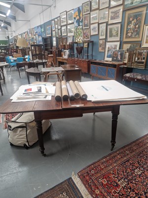 Lot 97 - A Victorian mahogany draw- and drop-leaf...