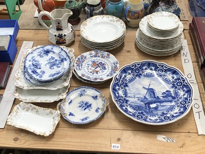 Lot 614 - A large Delft of Holland bowl/plate...