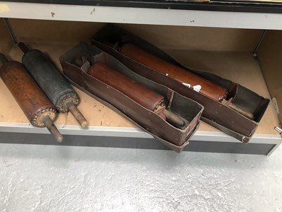 Lot 627 - Four vintage lithographic rollers