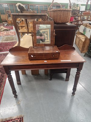 Lot 105 - A Victorian mahogany console table, with...