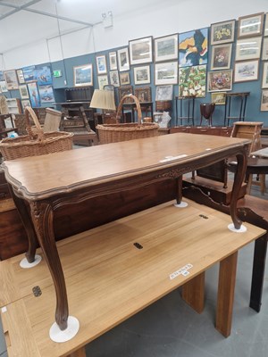 Lot 106 - A 20th century French-style mahohany coffee...