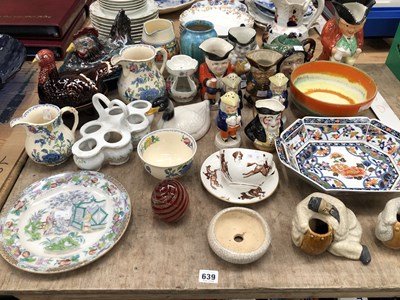 Lot 639 - Various Toby jugs, Mason's regency jugs, a...