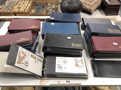 Lot 643 - Eighteen stamp albums of first day covers