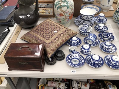Lot 645 - A Coalport blue and white part dinner service...