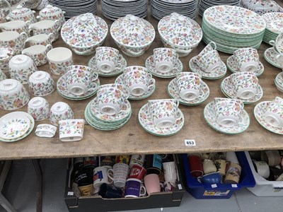 Lot 653 - An extensive Minton 'Haddon Hall' bone china...