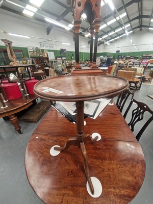 Lot 149 - A Victorian mahogany pie crust wine table on a...