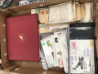 Lot 664 - An Australian stamp album, first day covers,...