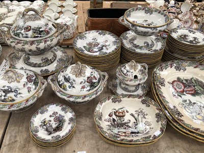 Lot 667 - An antique Samuel Alcock & Co 'Summer Flowers'...