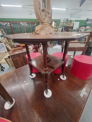 Lot 153 - An Edwardian octagonal rosewood two-tiered...