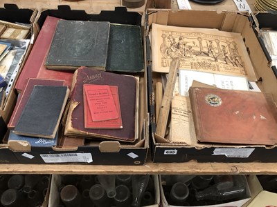 Lot 695 - Ephemera; antique and later scrap books,...