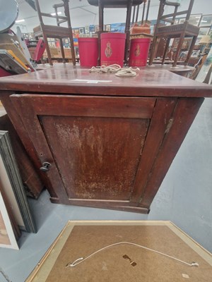 Lot 160 - A Victorian mahogany single door cupboard H 80...