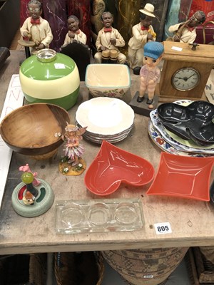 Lot 805 - A retro Embee storage container, coloured...