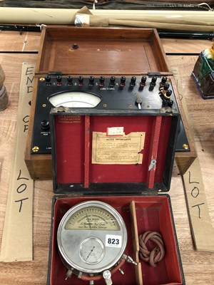 Lot 823 - An antique French Pachon Oscillometer, boxed,...