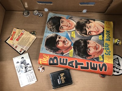 Lot 828 - The Beatles scrapbook, to include a calendar,...