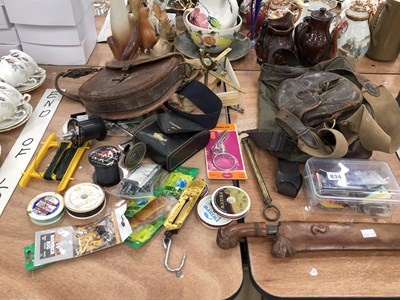 Lot 834 - Various fishing accessories, to include flies,...