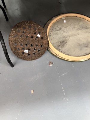 Lot 840 - A cast iron coal hole cover manufactured by...