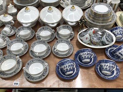 Lot 846 - A Royal Doulton 'Baronet' part dinner service,...