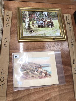 Lot 851 - Goebel Artis Orbis, Carl Larsson, framed tile...