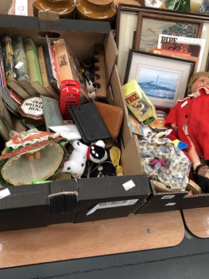 Lot 852 - Vintage toys, books, and dolls, etc.