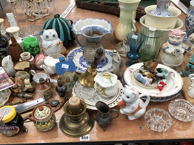 Lot 859 - Various china and collectables to include,...