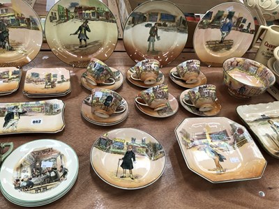Lot 862 - Royal Doulton 'Dickens Ware' part dinner service