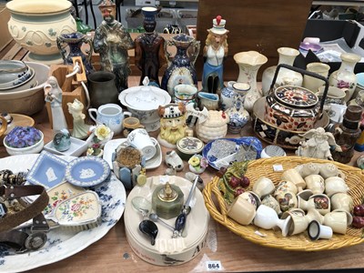 Lot 864 - A large collection of china and plated wares,...