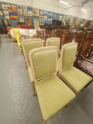 Lot 211 - A set of four limed wood reeded show frame...