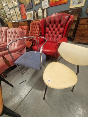 Lot 220 - An interesting mid century three legged metal...