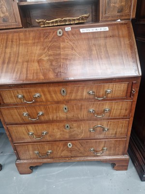 Lot 229 - A 19th century inlaid mahogany fitted bureau...