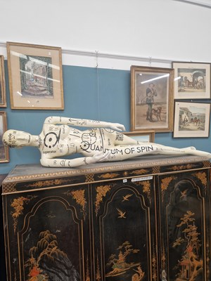 Lot 233 - A mannequin decorated with quantum physics and...