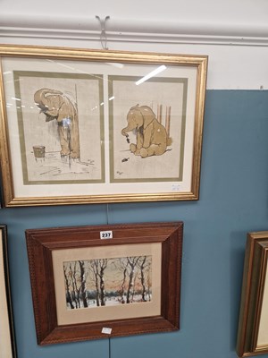 Lot 237 - After Cecil Aldin (1870-1935), 'Zoo Babies',...