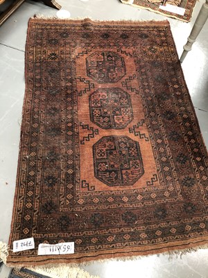 Lot 1408 - An Afghan rug 165 × 111cm