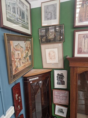 Lot 240 - A group of  six decorative pictures including...