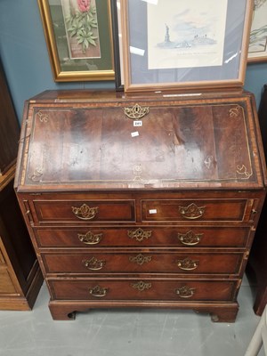 Lot 241 - A 19th century brass inlaid mahogany fitted...