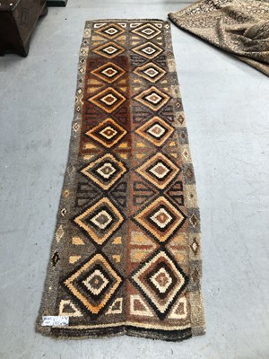 Lot 1422 - An interesting tribal runner, possibly Tibetan...