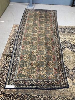 Lot 1426 - An antique Indian gallery carpet of unusual...