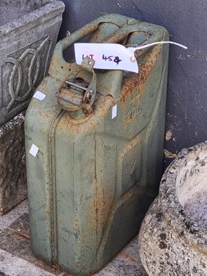 Lot 454 - A metal 20l jerry can